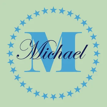 

YOYOYU Wall Decal Star Personalized Custom Name Monogram First Name Vinyl Decal Sticker Art Adesivo Wall Sticker ZX063