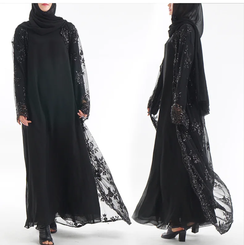 vestido cardigan longo robe vestidos jubah kimono