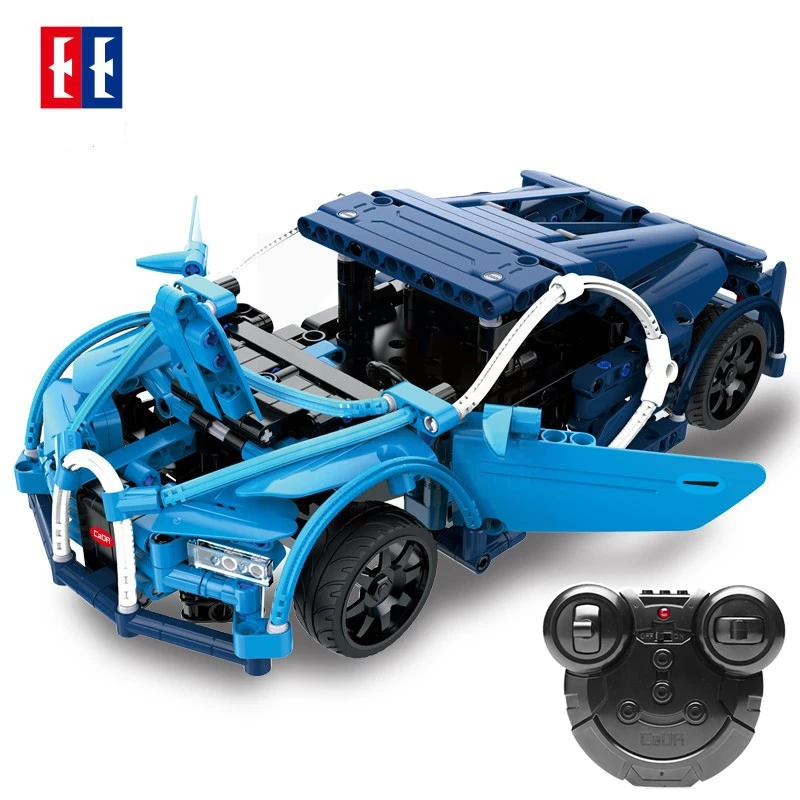 

419PCS Legoing Remote Control Building Blocks Sports Car Puzzle Decorative Ornaments Model RC Toys Best Gift for Children