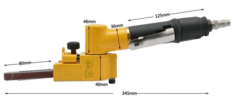 Borntun для пневматической ленточной шлифмашины пневматический для пневматической ленточной шлифмашины 10 мм* 600 мм шлифовальный инструмент Воздушный пневматический шлифовальный инструмент орбитальный инструмент для полировки воздуха