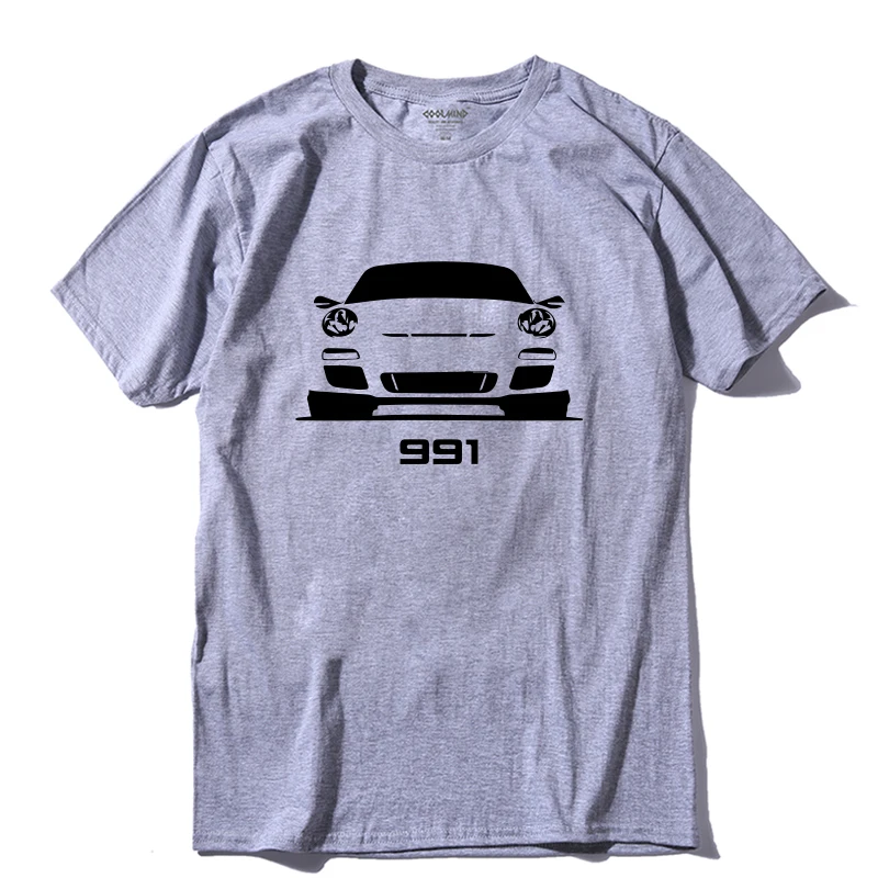 

COOLMIND CA0105A 100% cotton short sleeve 991 sport car print men T shirt casual summer tshirt male t-shirt tee shirts pthd