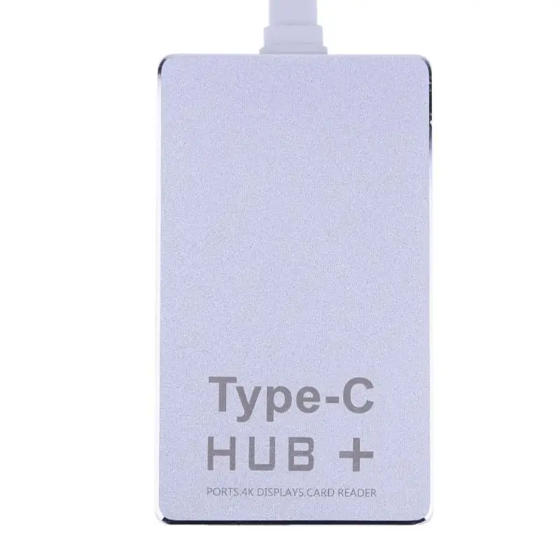 6 в 1 тип-c 3,1 до 2 USB3.0 концентратор + SD/TF кардридер с 4K HDMI + PD порт