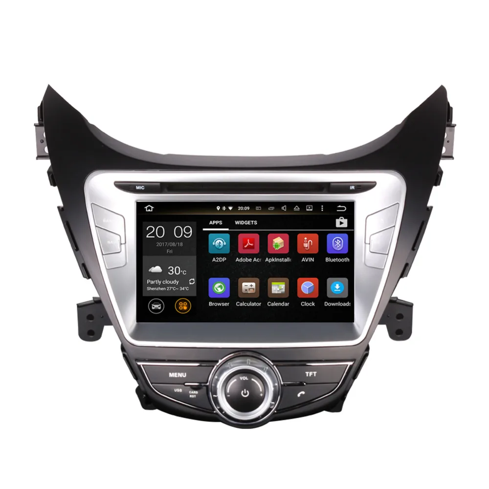 Perfect Android 8.0 Octa Core 4GB RAM Car Multimedia GPS Navigation For Hyundai Elantra/MD 2011 2012 2013 Radio Stereo CD DVD Player 4