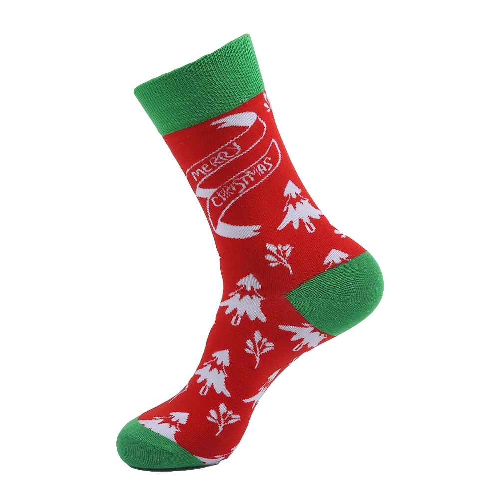 VPM, новинка, цветные хлопковые мужские носки, Harajuku, хип-хоп, забавные носки с фруктами, деловые носки для мужчин, рождественские носки - Цвет: b307