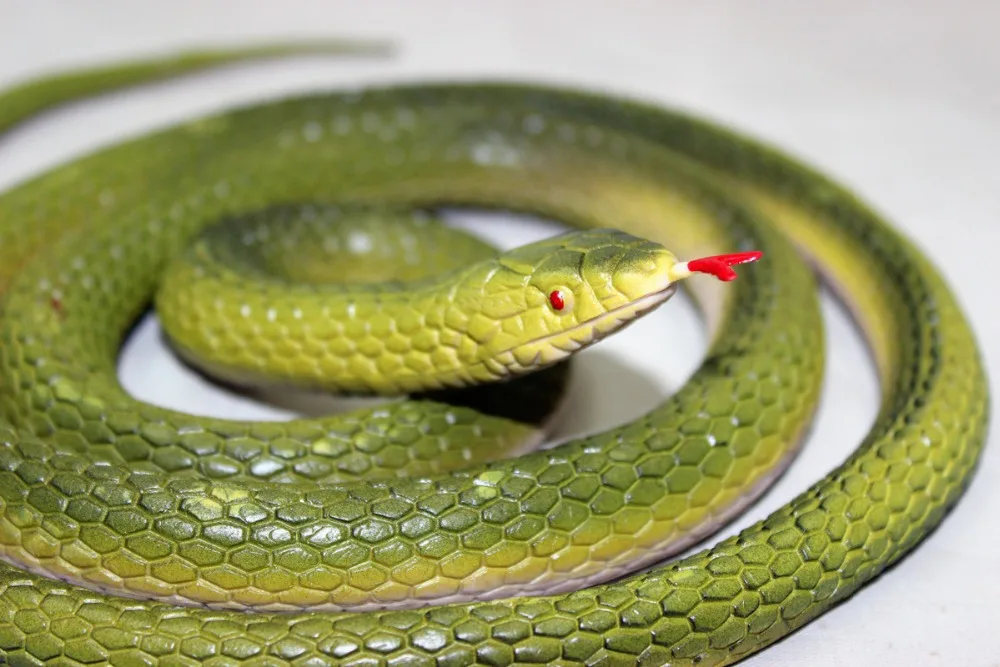 And Fool Day Trick Extended Simulation Snake Model Fake And Fool Day Trick Extended Simulation Snake Model Fake Home Garden Decor Ornament In Figurines Miniatures From On