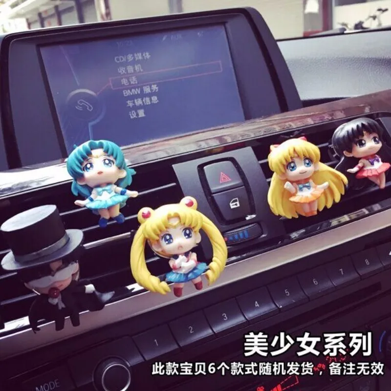 YZ 1 шт. мультфильм автомобиль духи мини кукла Твердый освежитель воздуха девушка Автомобиль Стайлинг