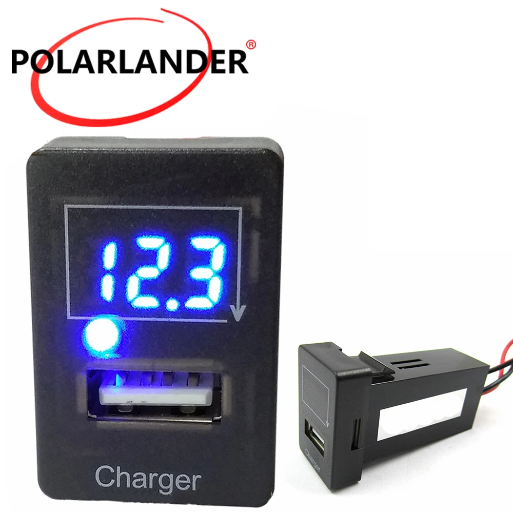 

Only For Mazda 5V 2.1A USB Interface Socket Car Charger LED light Adapter Socket Dashboard