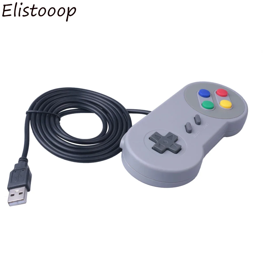 Elistooop USB игровой контроллер игровой для SNES игровой коврик для Windows PC