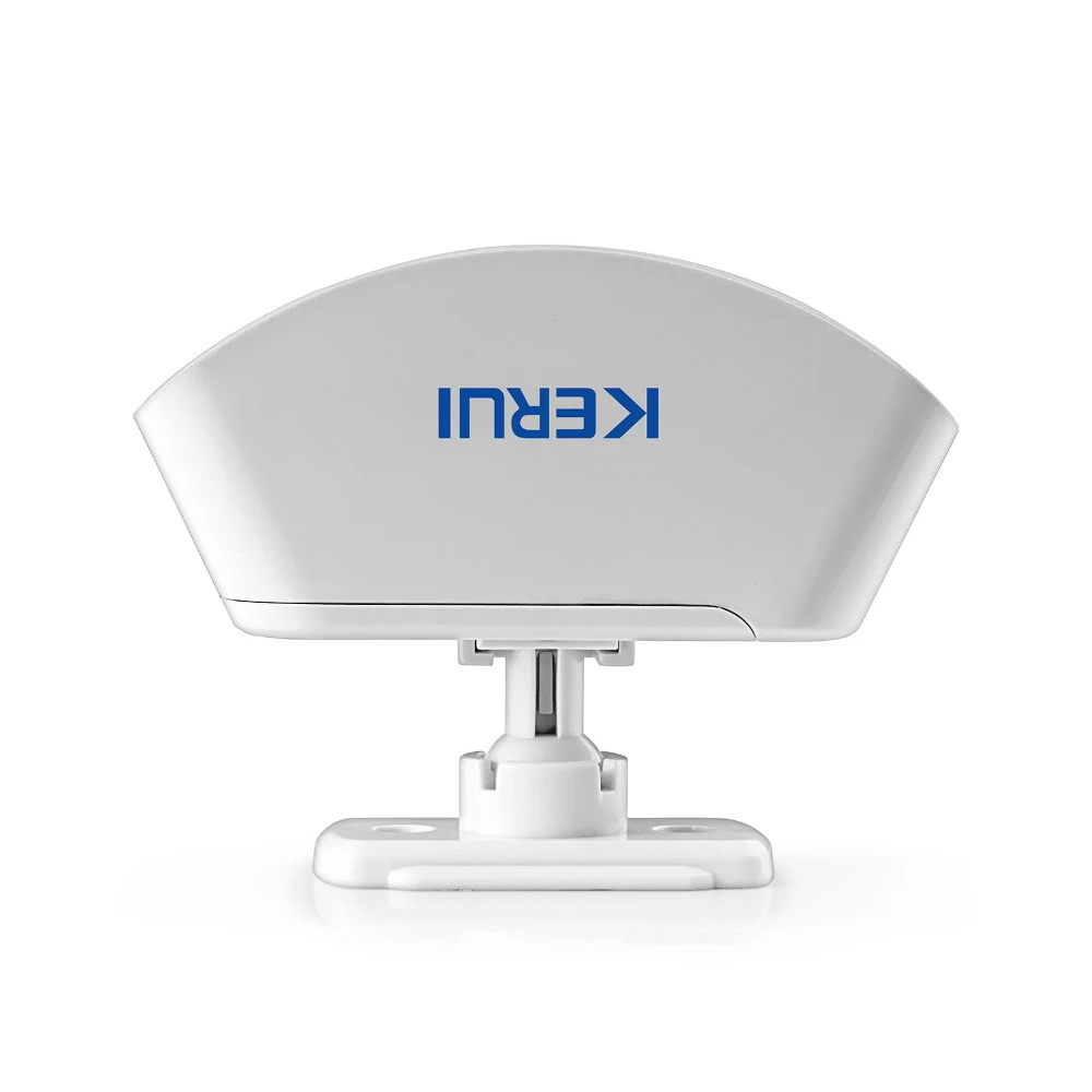 Best KERUI Wireless 433MHz Curtain PIR Motion Wireless Strobe Light Welcome Chime Doorbell Burglar Alarm System