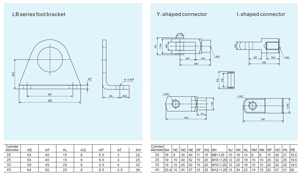 

Foot bracket for MAL32 or MA32 MALB-32 For SC32.Please note