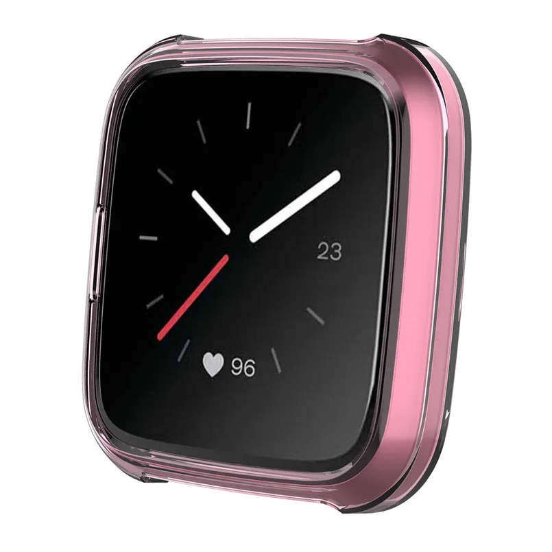 2 шт. чехол ультра тонкий ТПУ защитный для смарт часов ForFitbit versa Lite полная защита
