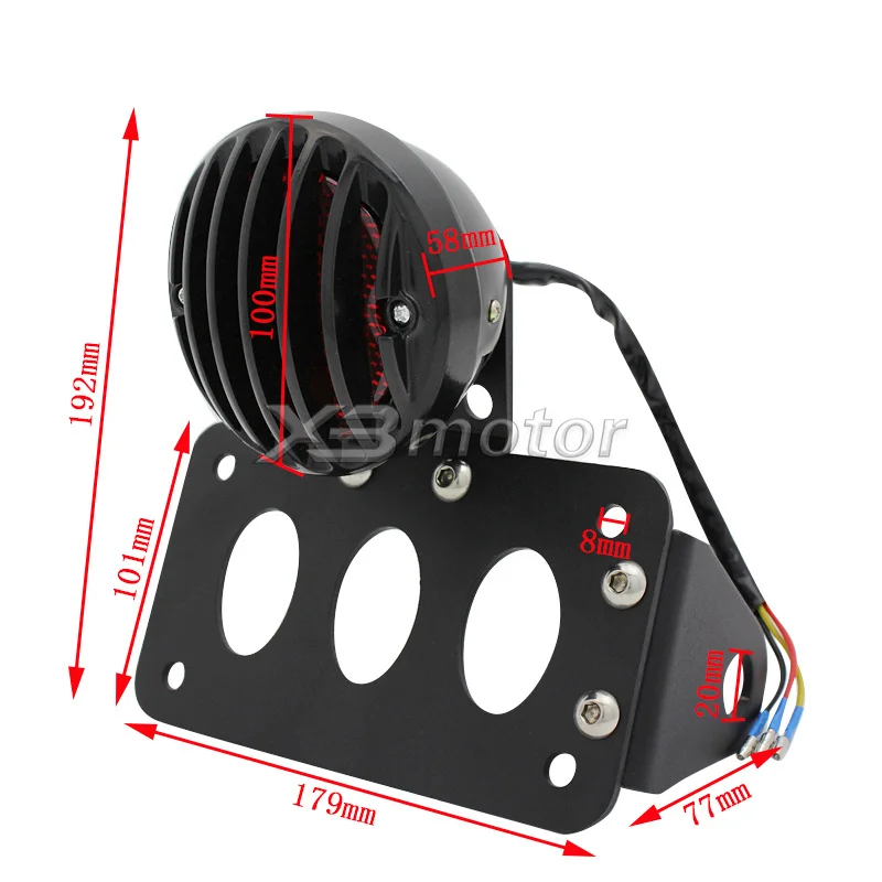 Металлический регулируемый задний светильник для мотоцикла с боковым креплением, кронштейн для номерного знака для Harley Iron 883 1200 XL 883 1200 Chopper Bobber