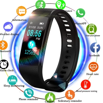 

Outdoor Swim Smart Watch Blood Pressure Heart Rate Monitor Health Smartwatch App Run For Apple Xiaomi Huawei PK Fenix 5/Fit 3