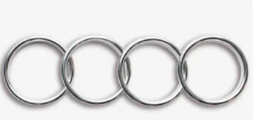 Поворотный Автомобильный держатель для телефона с углом поворота 360 градусов для Audi A3 S3 Q2L, автомобильный держатель для телефона из алюминия, магнитный держатель для автомобиля Audi - Цвет: Silver