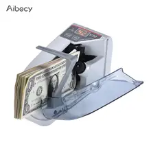 Mini Handy Bill gotówka banknot licznik pieniądze maszyna do liczenia pieniędzy AC lub zasilany z baterii