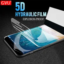 GVU 5D Soft Full Cover Screen Protector For iPhone 6 6s 7 8 Plus X Hydrogel Film For iPhone 7 8 6 Plus Film not Tempered Glass