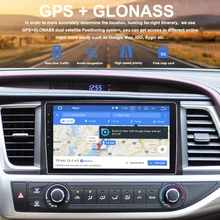 2 din автомобильное радио gps Android 9,0 для Toyota Highlander Highlander автомобильное радио gps навигация PX5 4 Гб+ 32 г Восьмиядерный