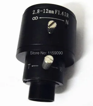 

1/3'' 2.8mm-12mm F1.4 Manual Focal Zoom MTV CCTV Lens for Security Camera Lense