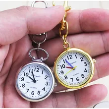 Очаровательный брелок кольцо модное ювелирное изделие карманные часы для колье и сумки брелок часы из нержавеющей стали Кварцевые relogio kol saati