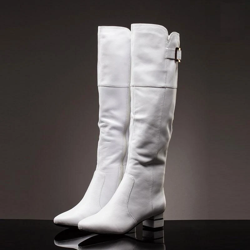 pointed toe long boots
