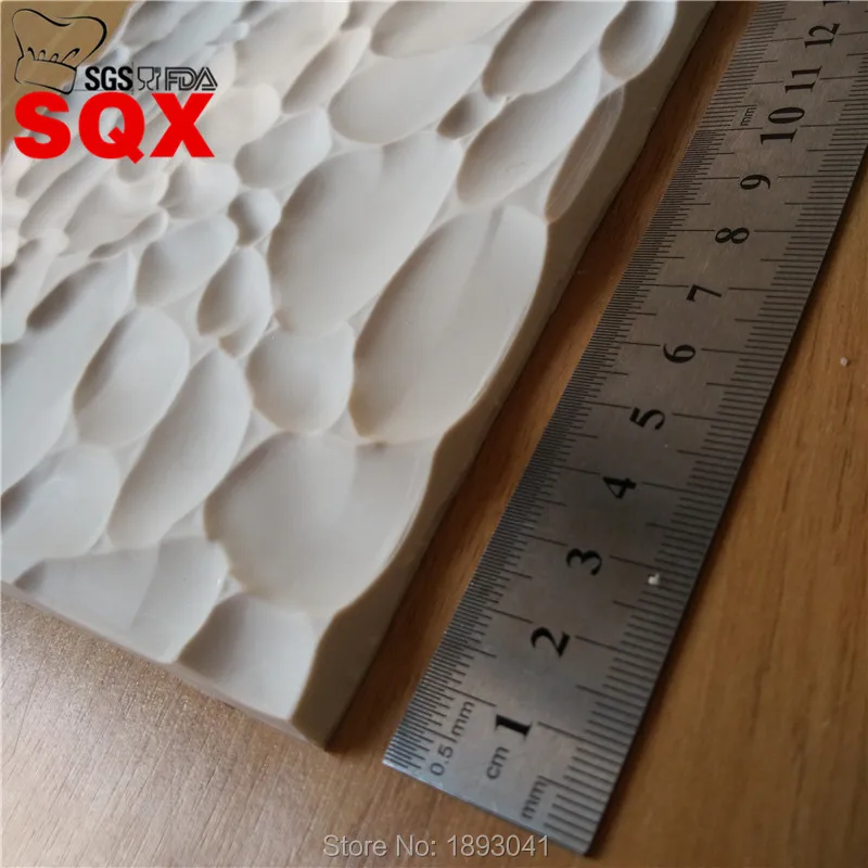 

SQX Stone Texture Line Cake Border Silicone Fondant Cake Decorating Tools Cake Gumpaste Chocolate Kitchen Baking Moulds SQ16369