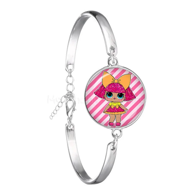

Trendy Bracelet 18mm Glass Dome Cabochon Cartoon Jewelry Round Glasses Bangle For Women Girls Gift For Kids
