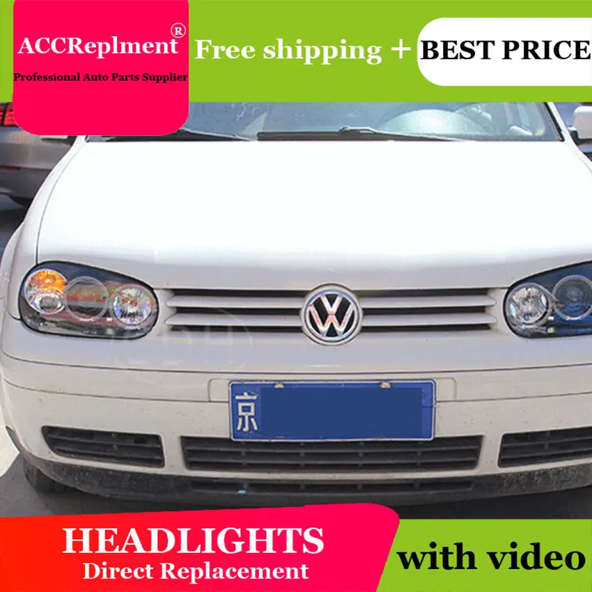 Авто. PRO для vw golf 4 98-05 головной светильник s ангельские глазки светильник+ ксеноновая линза светодиодный автомобильный светильник H7 h1 светодиодный светильник для автомобиля