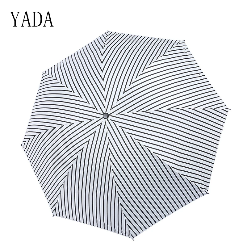 striped rain umbrella