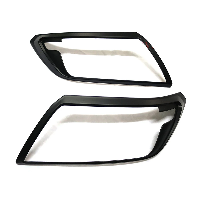 New Front Lamp Cover For NISSAN NAVARA ABS Black Head Light Car Cover Car Styling For