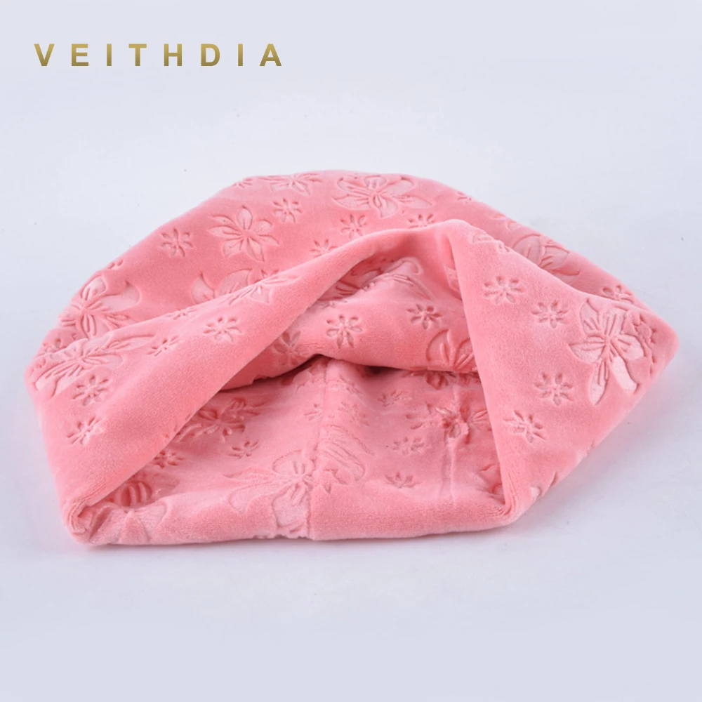 Осенне зимние женские облегающие шапки VEITHDIA шапка с кошачьими ушками теплые