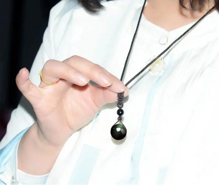 Black-Obsidian-Rainbow-Eye-Beads-Ball-Necklace_08
