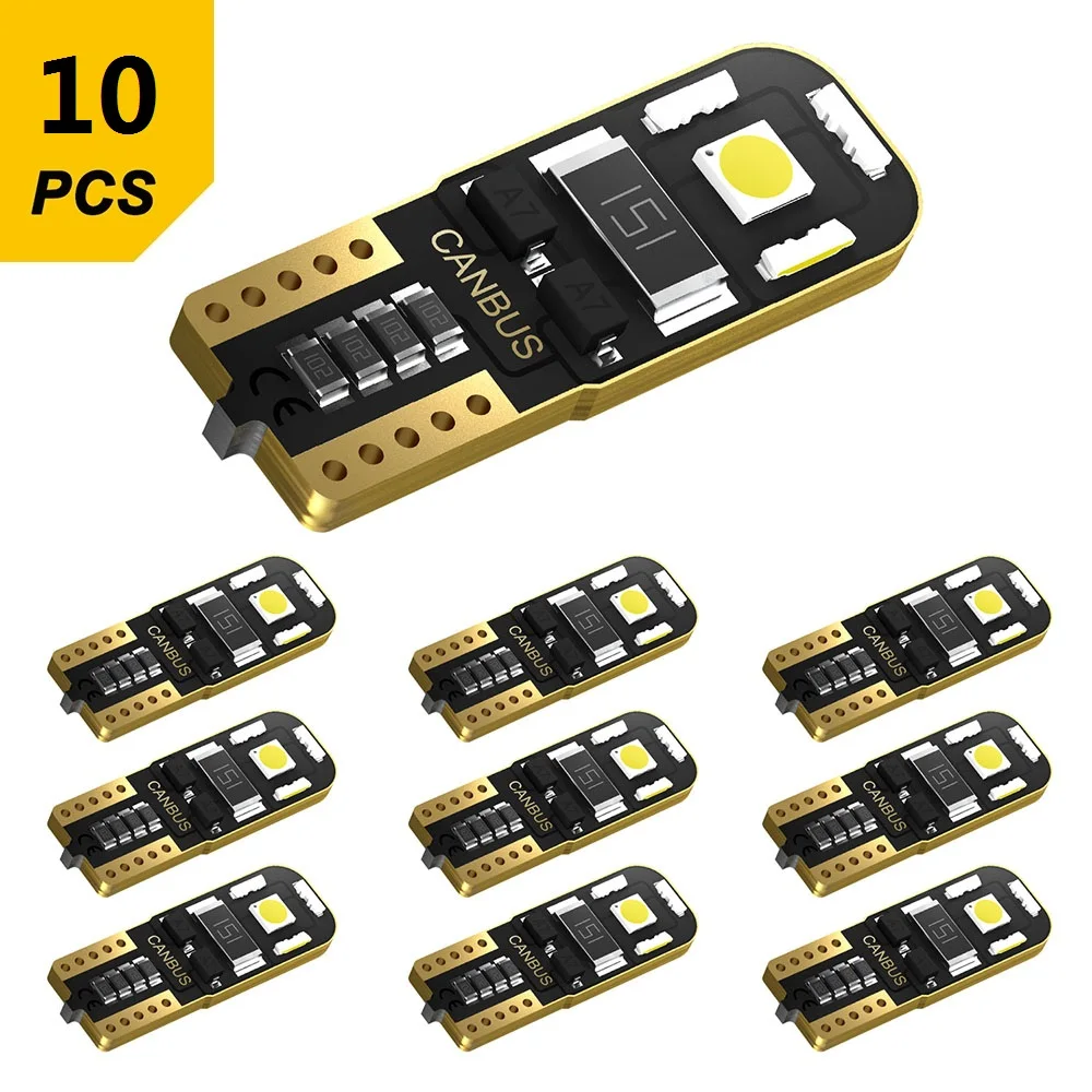 10x W5W T10 Светодиодная лампа для салона автомобиля Ford Focus 2 3 F 150 Mondeo MK4 4 Mustang Escape Transit KA
