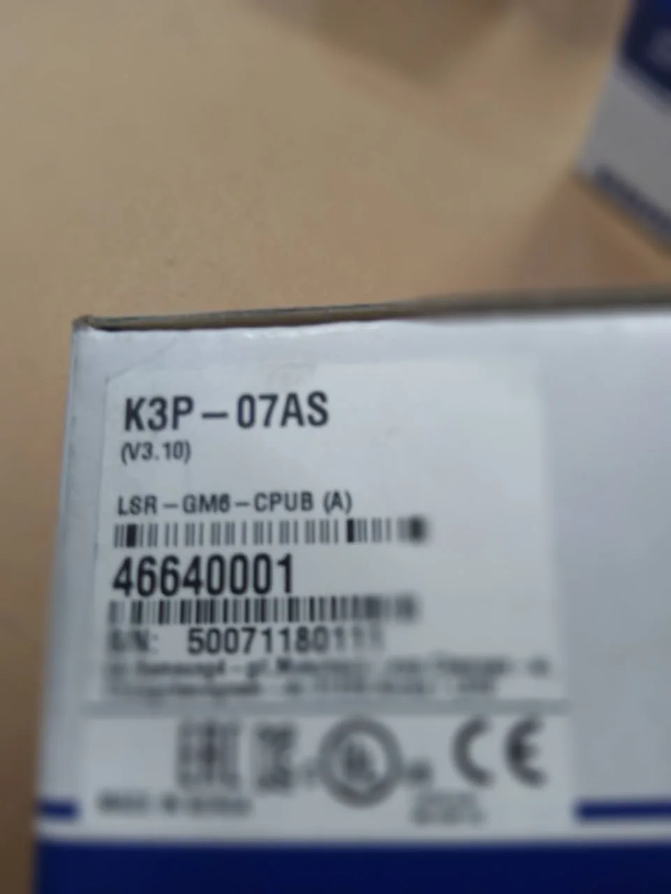 Оригинальный K3P-07AS программируемый контроллер K200S посвященный Процессор