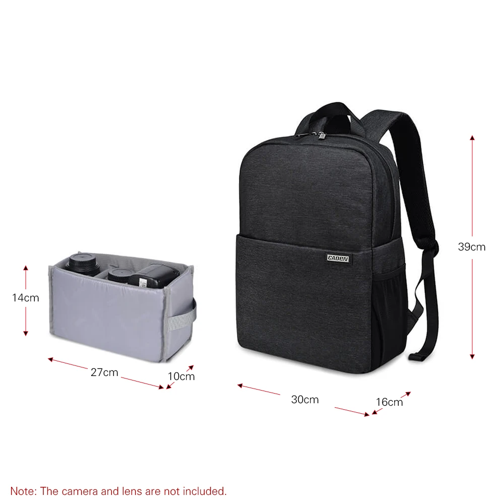 CADeN L4 DSLR камера рюкзак сумка чехол дорожная сумка противоударный для Canon sony Nikon SLR Объективы штативы ноутбука