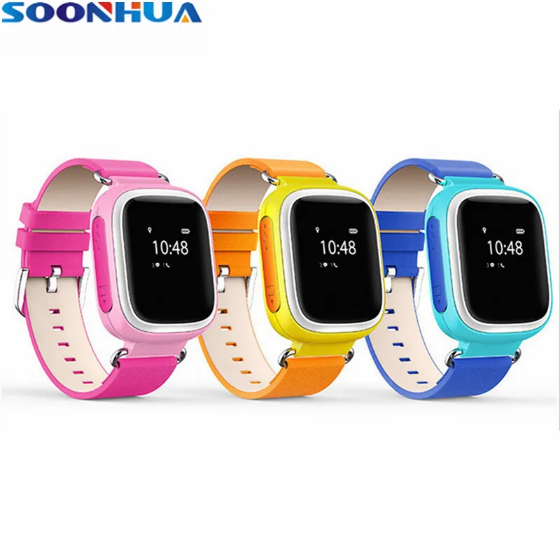 

SOONHUA 1.44 Inch Screen Display Kids Smart Waterproof Digital Watch Alarm Clock SOS Phone Call GPS LBS Position Children Gift