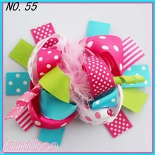 Новые 20 штук 5-6 ''бутик Веселые Развлечения волосы луки популярные волосы Луки клипы зебры клипы символов