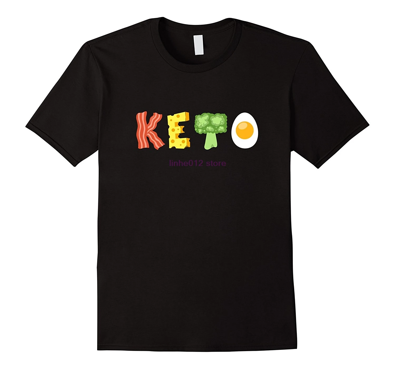 Keto Low-Carb Diet T-Shirt 100% Cotton Printed  Novelty Cool Tops Men'S Short Sleeve Tee