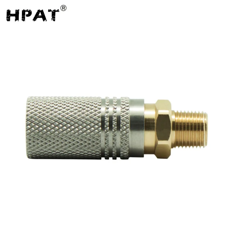 

SPUNKY 5 pcs/lot Paintball PCP Quick Release Disconnect Coupler Adaptor 1/8BSPP or 1/8NPT or M10*1