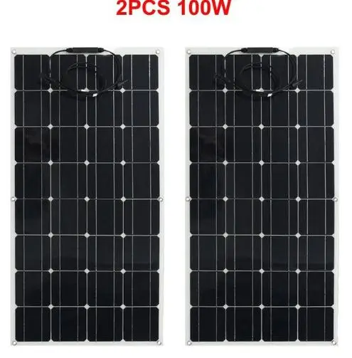 100 Вт/200 Вт/300 Вт/400 Вт Солнечная Панель монокристаллический гибкий заряд батареи