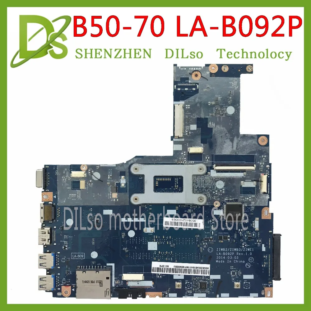 KEFU ZIWE1/ZIWB2/ZIWB3 LA-B092P لينوفو B50-70 N50-70 اللوحة i5-4200U/4210U CPU LA-B092P Rev: 1 اللوحة اختبار