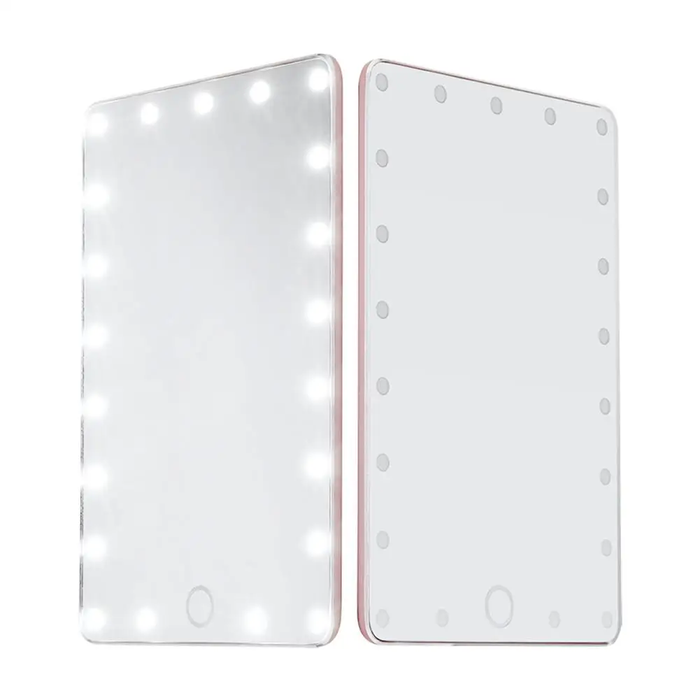 Portable LED Touch Screen Makeup Mirror Professional Vanity Mirror With Health Beauty Adjustable Beauty Countertop