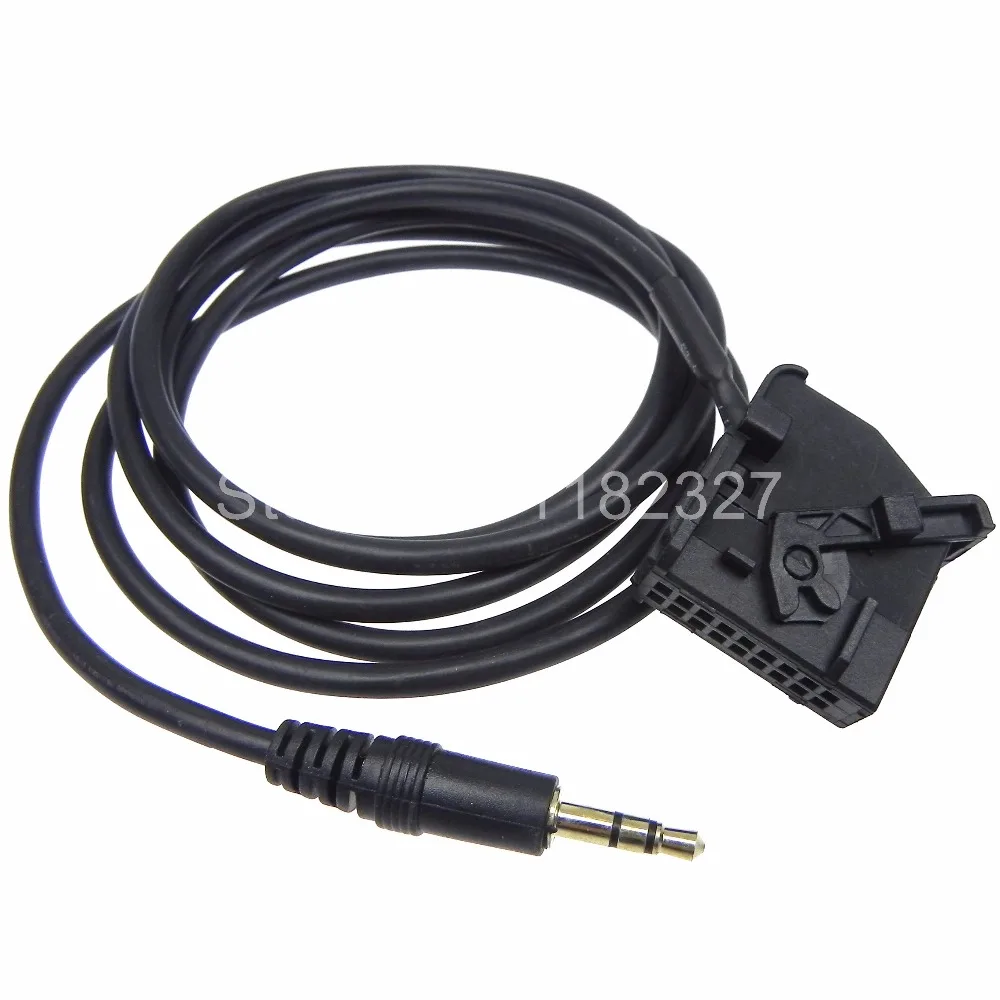 

1pcs High Quality male Jack AUX adapter input cable Phone Pod MP3 For Mercedes Comand 2.0 cable length 145cm