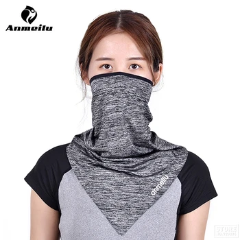 

ANMEILU bicycle Cycling Mask Triangle Bike half face mask Bandana Ice Cool Fabric Sport Scarf Breathable Riding Bike Scarves