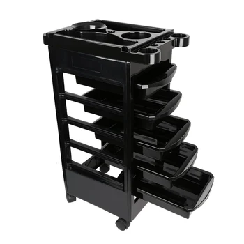 

5 Drawers Hairdressing Trolley Hair Coloring Rolling Storage Cart Professional Salon Barber Hairdresser Trolley Styling Tools