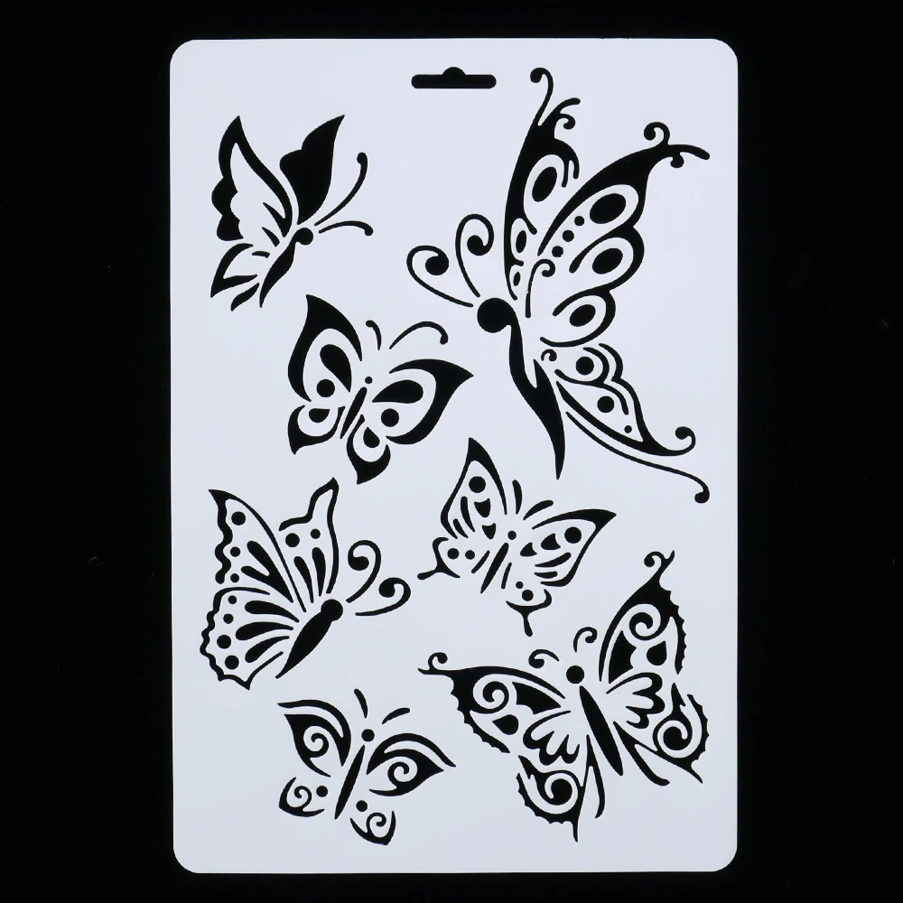 Download Diy Craft Butterfly Layering Stencils For Walls Painting Scrapbooking Stamping Album Decorative Embossing Paper Cards Free Ship Stencils Aliexpress