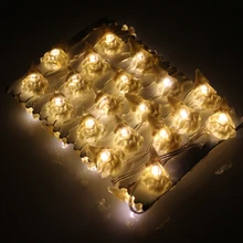 3 м 40 светодиодов Рождество дерево моделирования огни Водонепроницаемый Батарея работает Гирлянды светодиодные огни Рождество гирляндой с пультом дистанционного управления и таймер