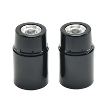 E12 UL бакелитовый держатель лампы Ретро гладкий корпус лампа гнездо Винтаж Лофт E12 подвесной светильник Цоколи самоблокирующиеся 6 шт