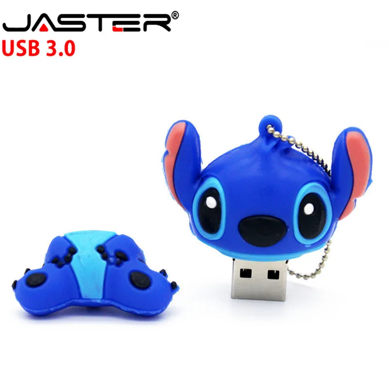 JASTER 3,0 креативный мультфильм Ститч USB флеш-накопитель Подлинная Флешка 4 ГБ 8 ГБ 16 ГБ 32 ГБ 64 Гб карта памяти, Флеш накопитель u диск