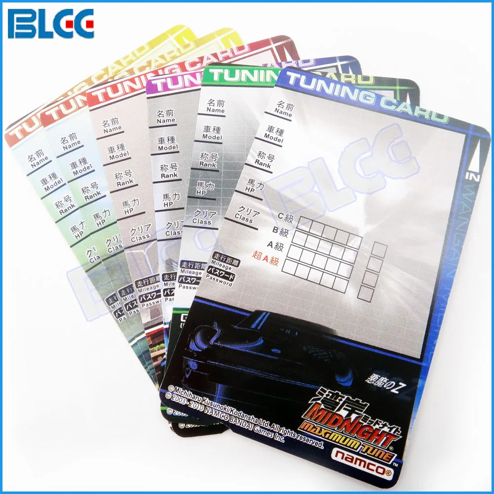 

100pcs / Lot Wangan Midnight Maximum Tune 3DX for Tune Card Racing Games Machine Memory Card