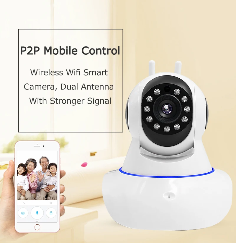 2MP Wireless Security Full HD 1080P IP Camera Wifi Indoor Baby Monitor CCTV Home Surveillance IR Night Vision Audio Recording 2MP Wireless Security Full HD 1080P IP Camera Wifi Indoor Baby Monitor CCTV Home Surveillance IR Night Vision Audio Recording